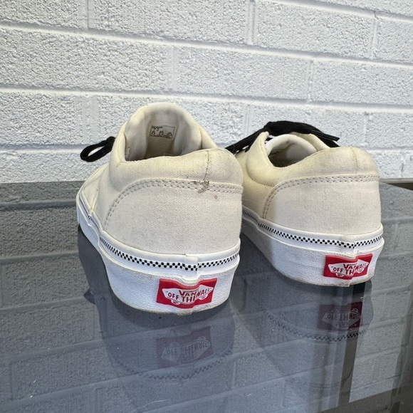 Vans Cream and Black Skate-Style Sneakers - Picture 9 of 14